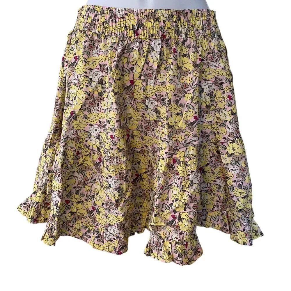 Vero Moda Floral Mini Skirt-XS